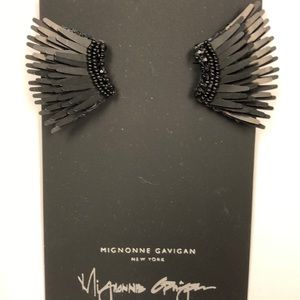 Black matte mini Madeline earrings